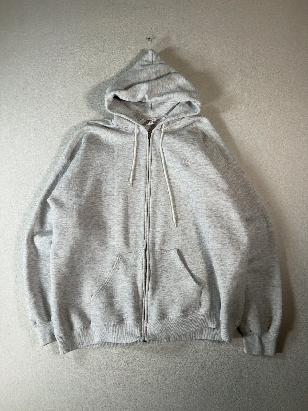 Vintage JCPenney USA Olympics Full Zip Hoodie Grey XL